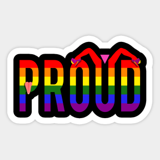 Proud W Sticker